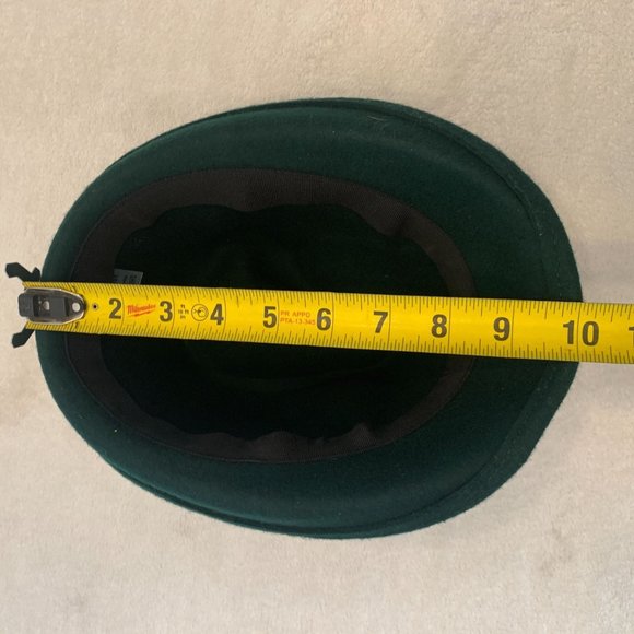 Oktoberfest Alpine Style hat 100% Wool Green 54cm - Picture 8 of 10